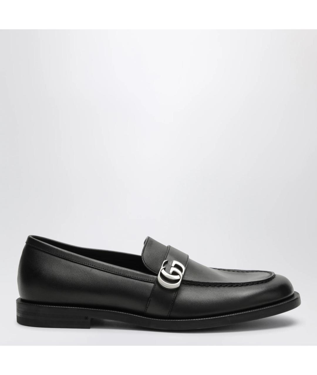 GUCCI Черные кожаные лоферы, фото 3