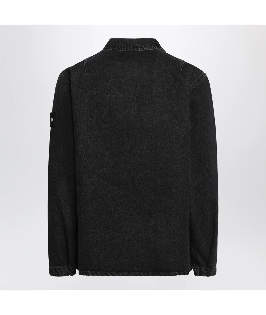STONE ISLAND Черная деним куртка, фото 2