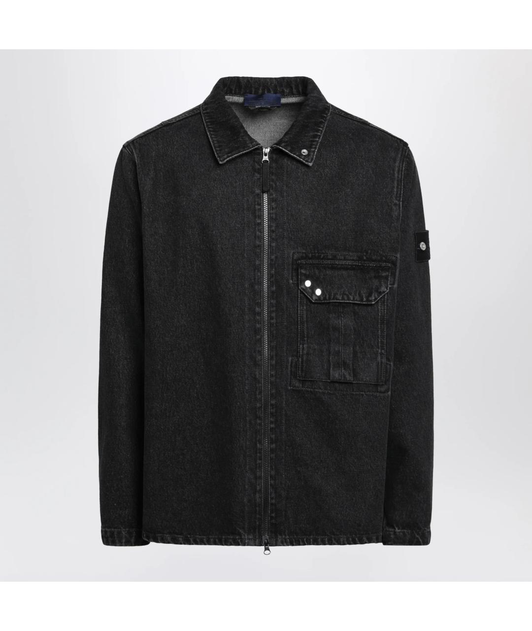 STONE ISLAND Черная деним куртка, фото 3