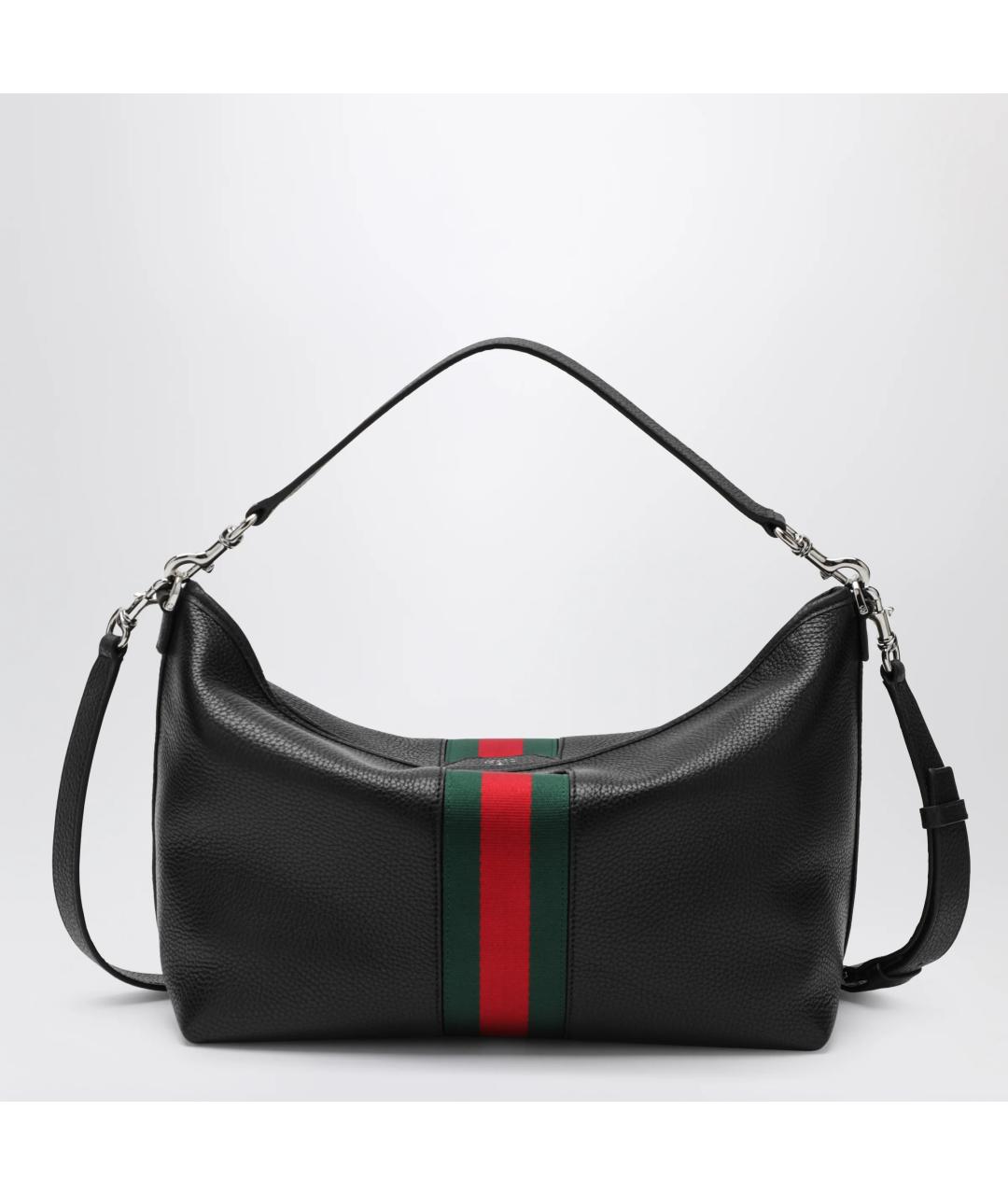GUCCI Черная кожаная сумка на плечо, фото 2