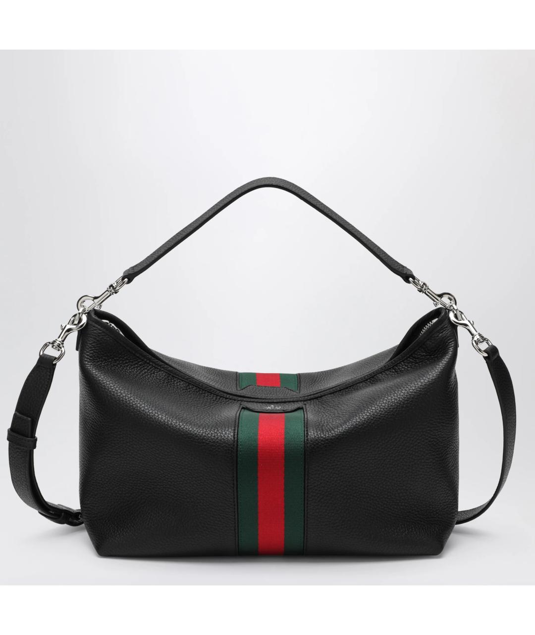 GUCCI Черная кожаная сумка на плечо, фото 3