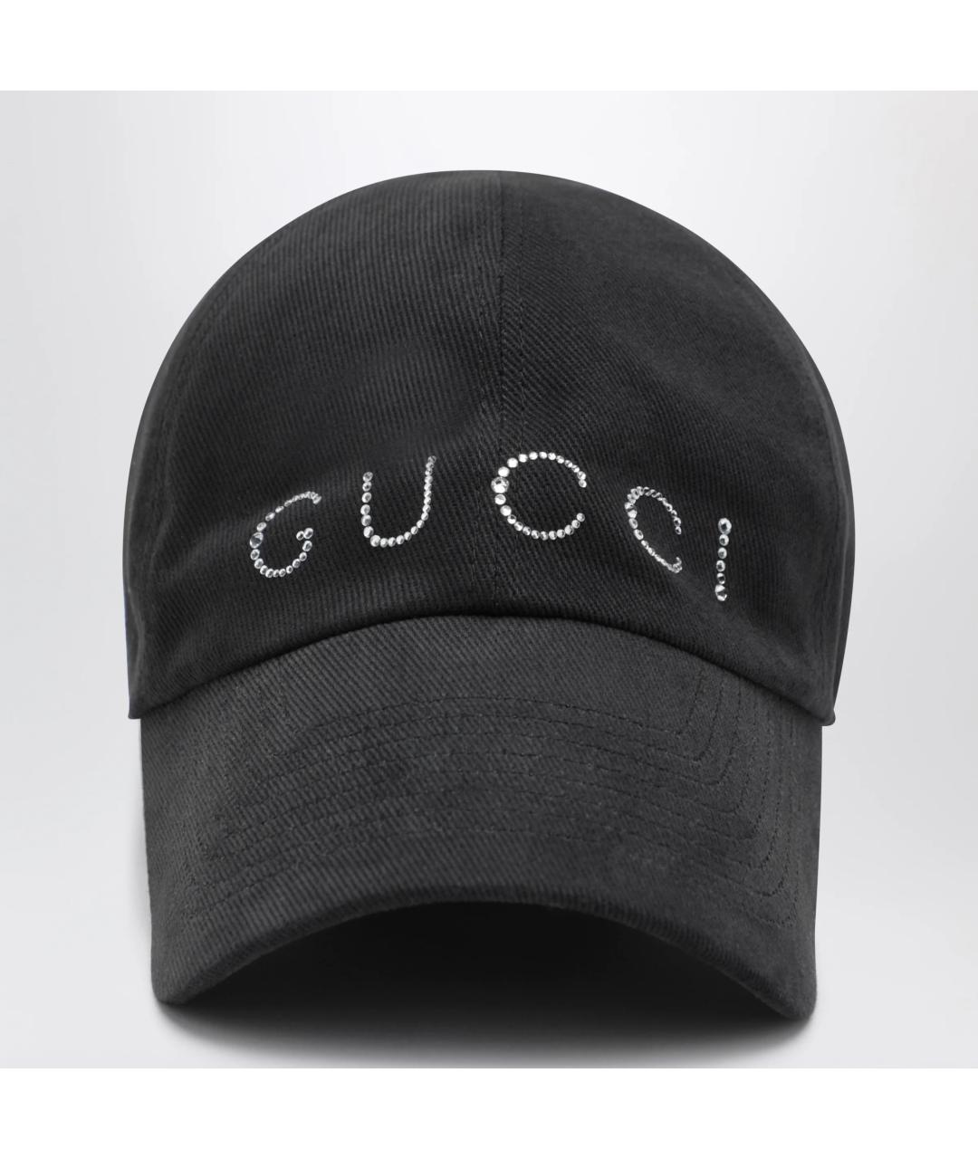 GUCCI Черная хлопковая кепка, фото 3