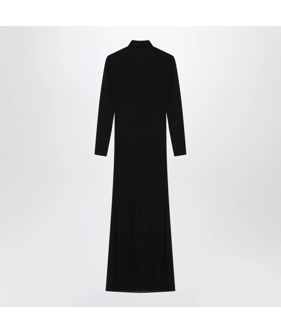 ALAIA Черное вискозное повседневное платье, фото 3