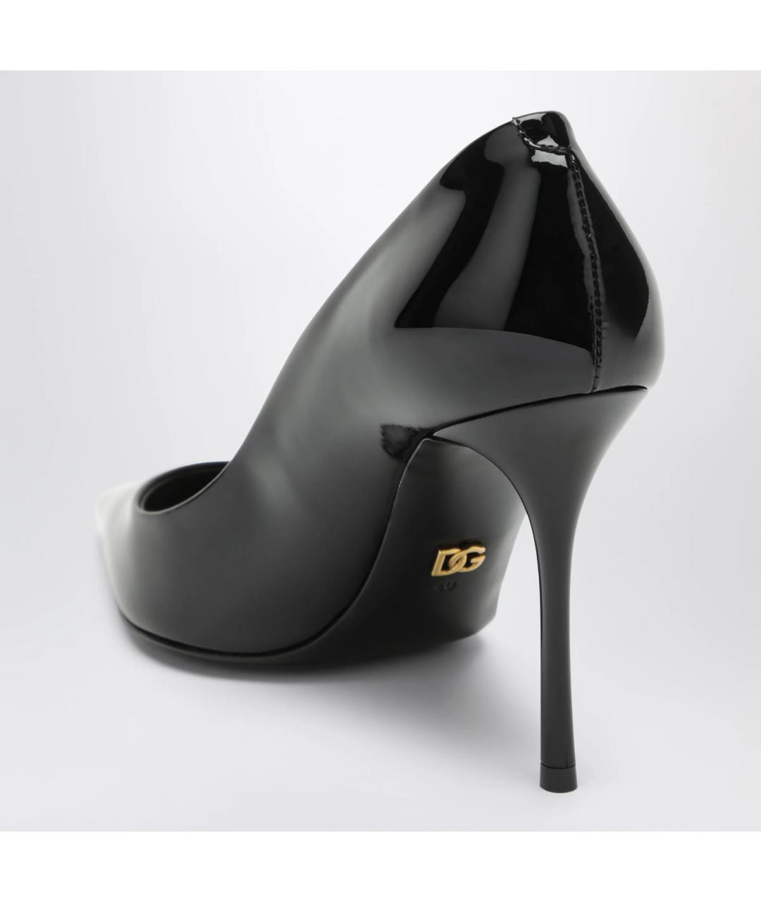 DOLCE&GABBANA Черные туфли из лакированной кожи, фото 2