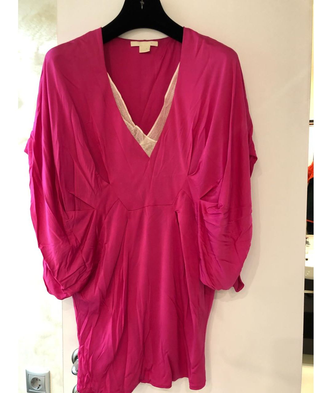 ANTONIO BERARDI Розовое вискозное платье, фото 4