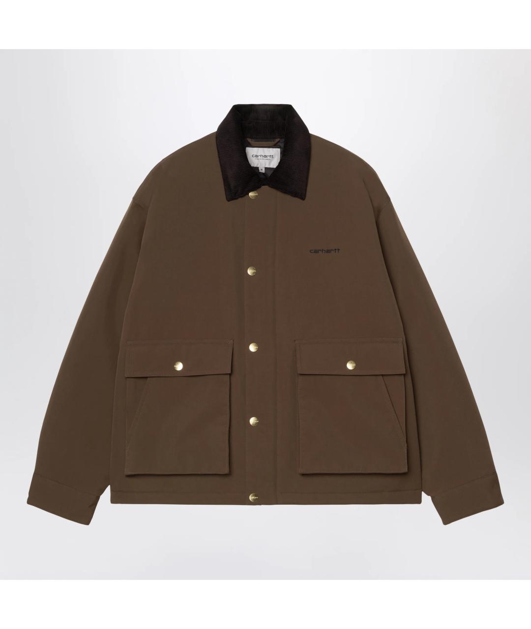 CARHARTT WIP Коричневая полиамидовая куртка, фото 3