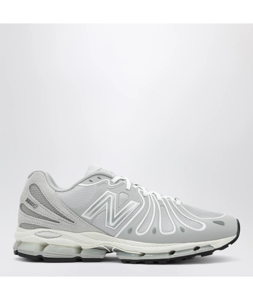 NEW BALANCE Серые синтетические низкие кроссовки / кеды, фото 3