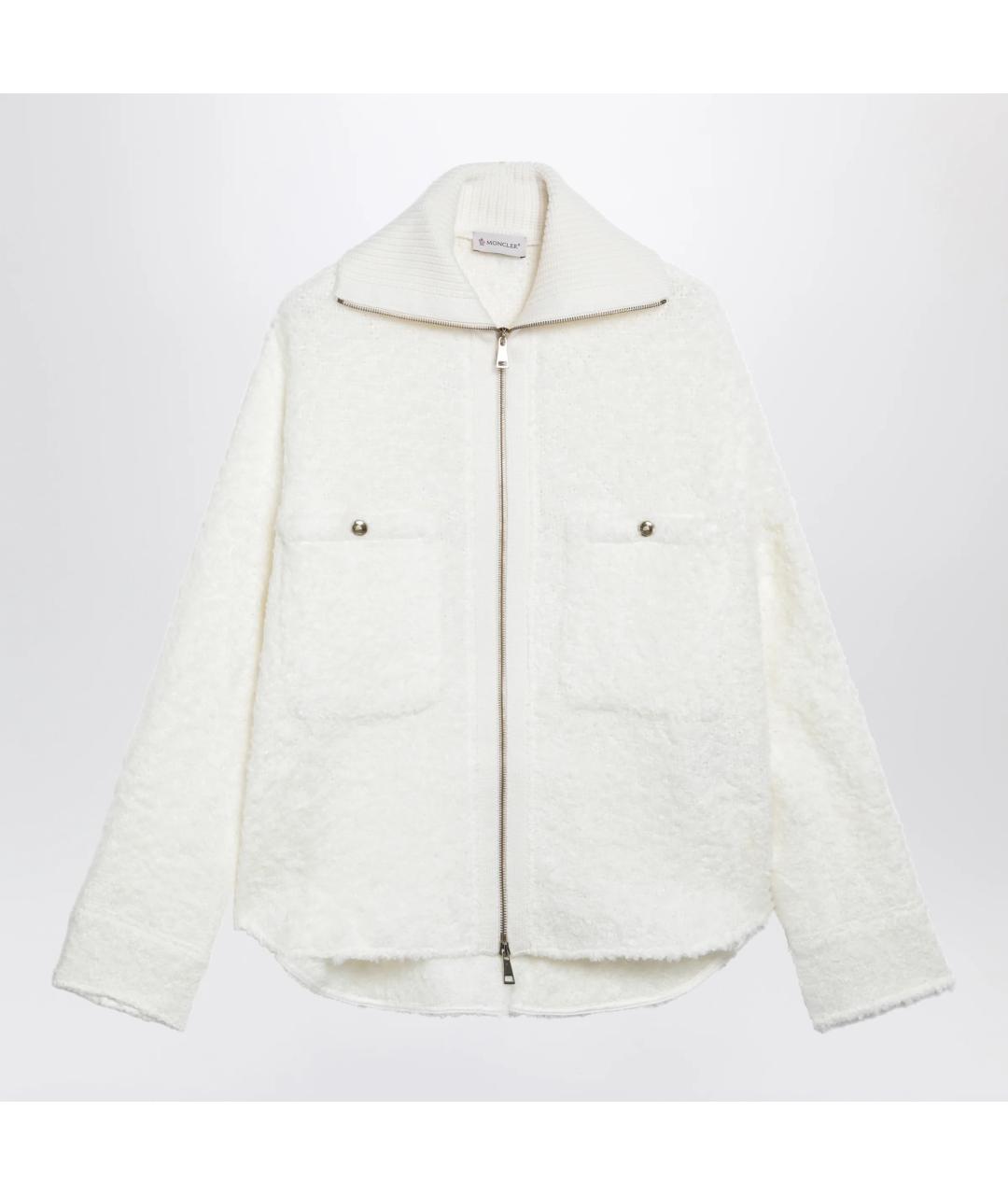 MONCLER Белая шерстяная куртка, фото 3