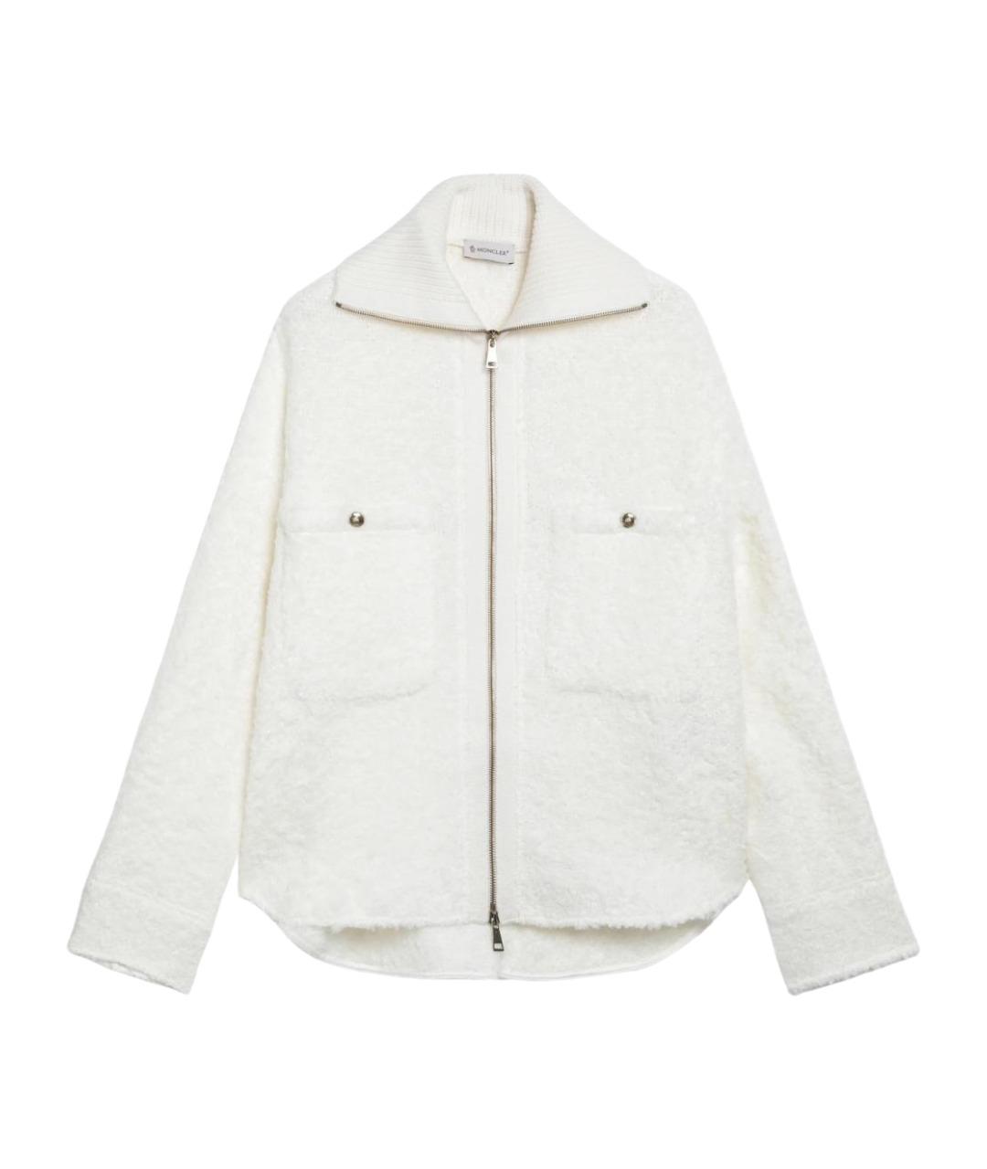 MONCLER Белая шерстяная куртка, фото 1