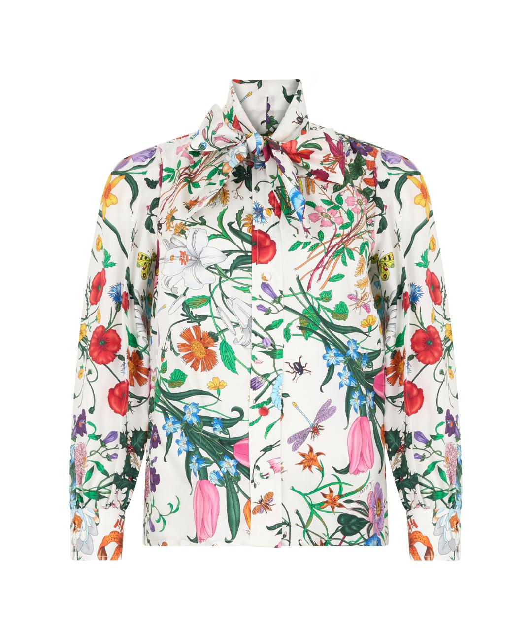 GUCCI Мульти шелковая рубашка, фото 1