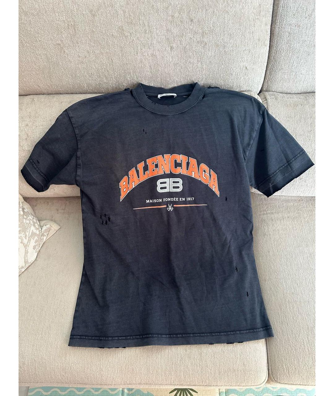 BALENCIAGA Серая футболка, фото 8