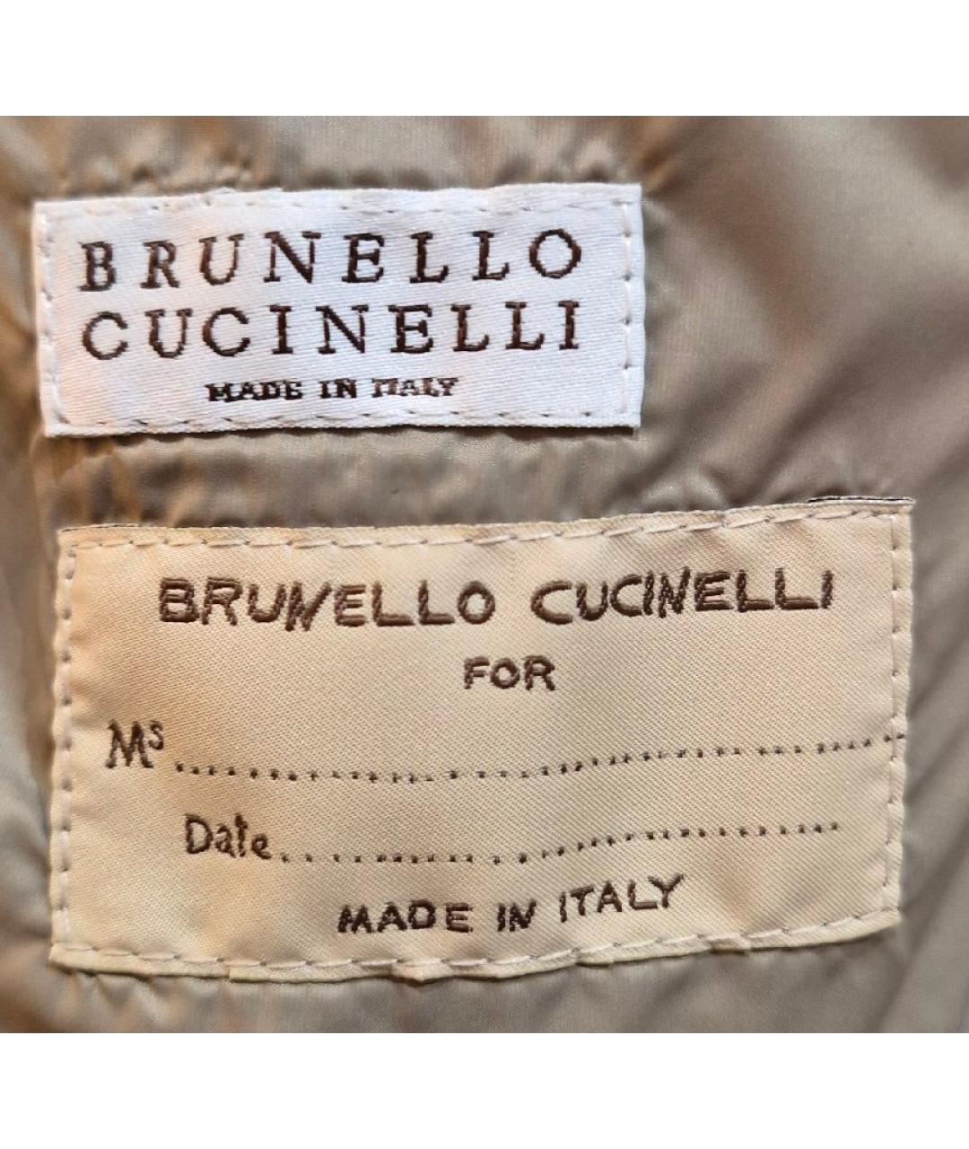 BRUNELLO CUCINELLI Серая замшевая куртка, фото 6