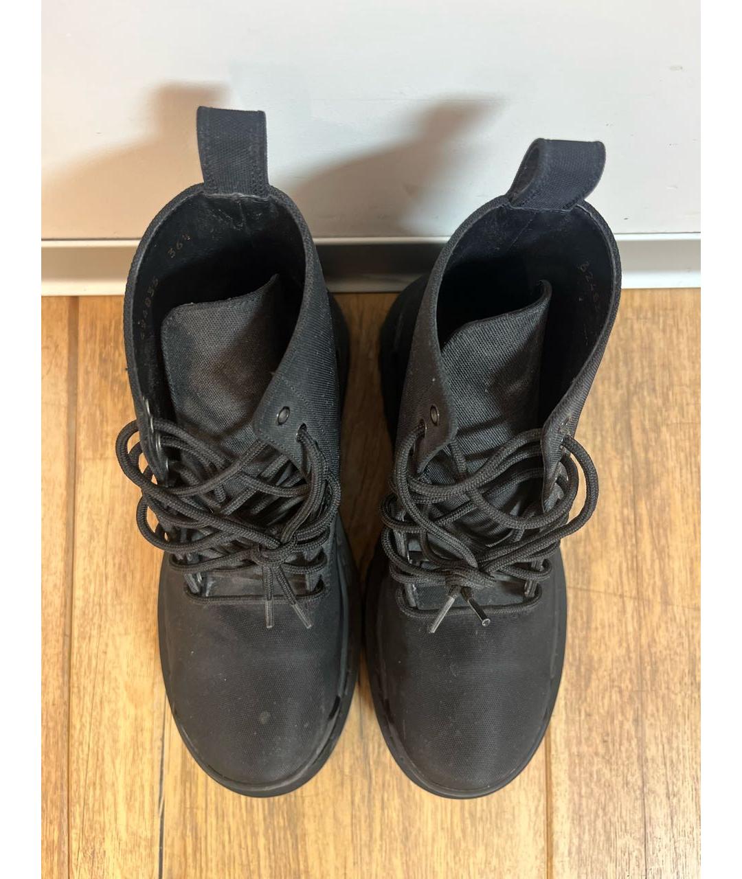 BALENCIAGA Черные ботинки, фото 3