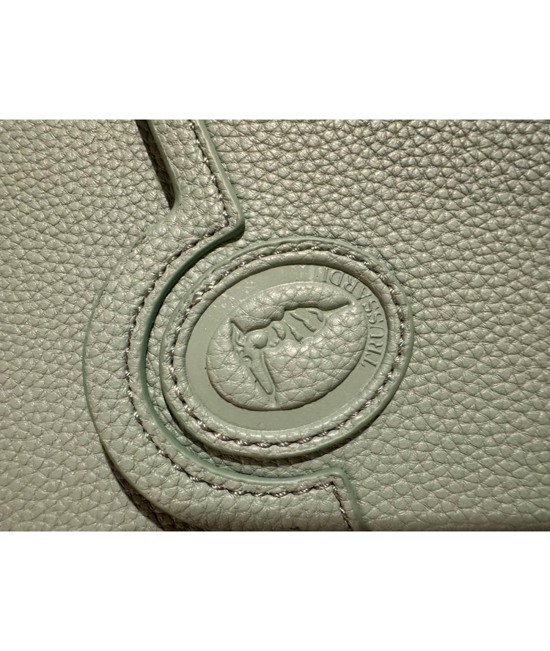 TRUSSARDI Бирюзовый рюкзак из искусственной кожи, фото 5