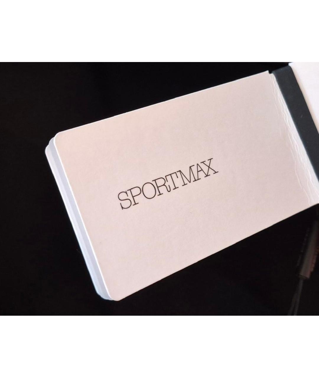 SPORTMAX Черная ацетатная блузы, фото 4