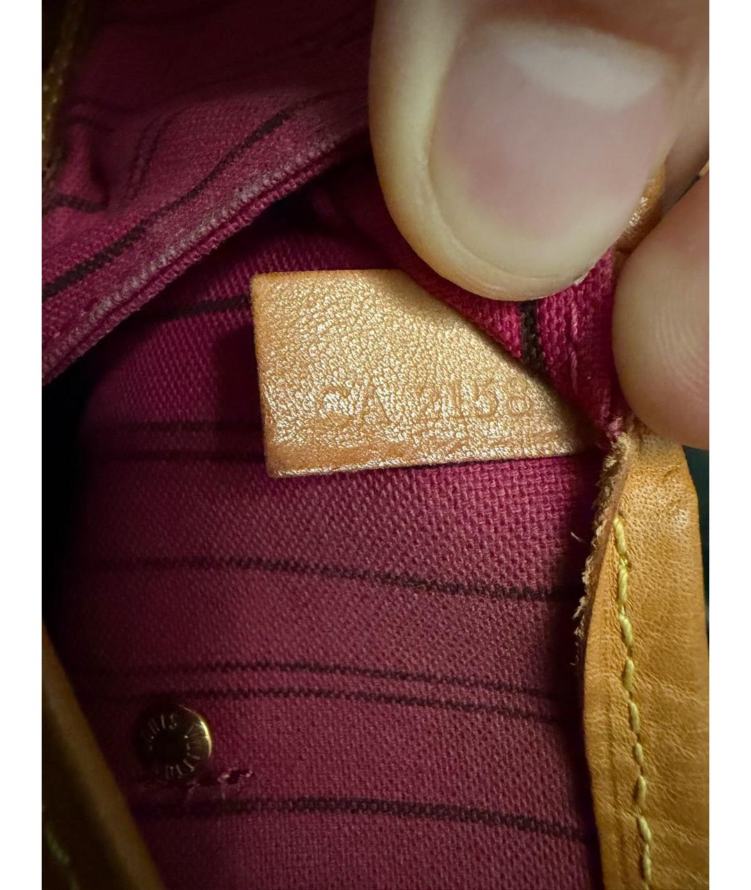 LOUIS VUITTON Коричневая сумка тоут из канвы, фото 6