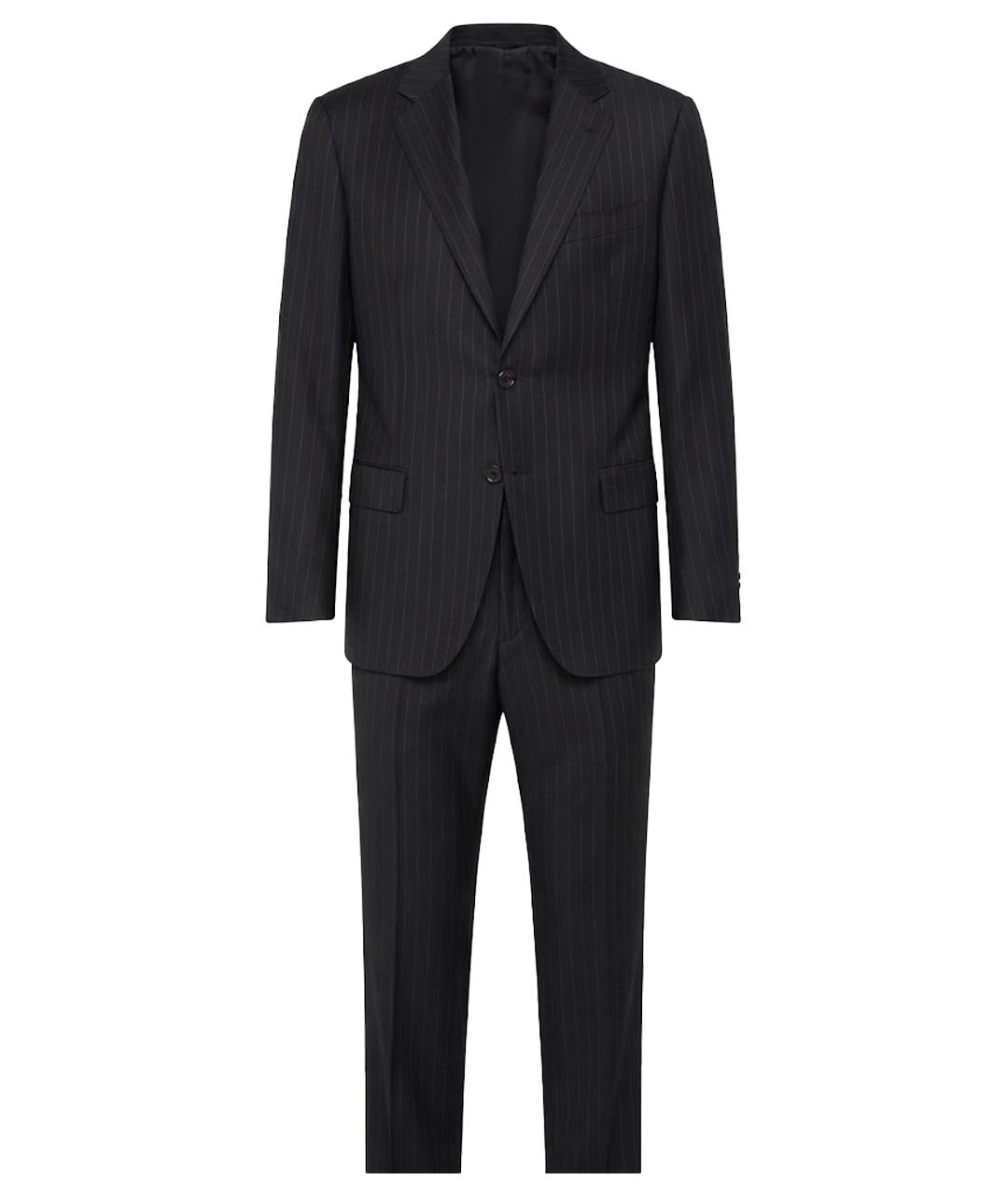 GIORGIO ARMANI Антрацитовый классический костюм, фото 1
