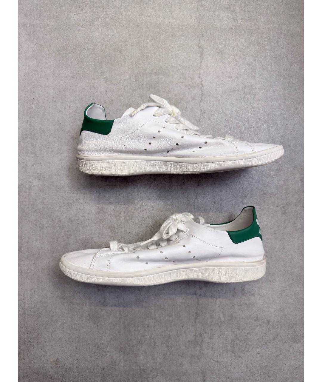 BALENCIAGA Белые кожаные кеды, фото 4