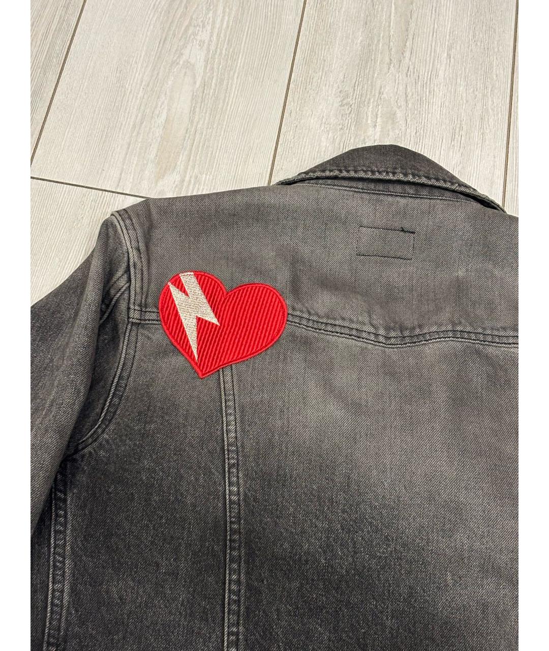 SAINT LAURENT Серая деним куртка, фото 7