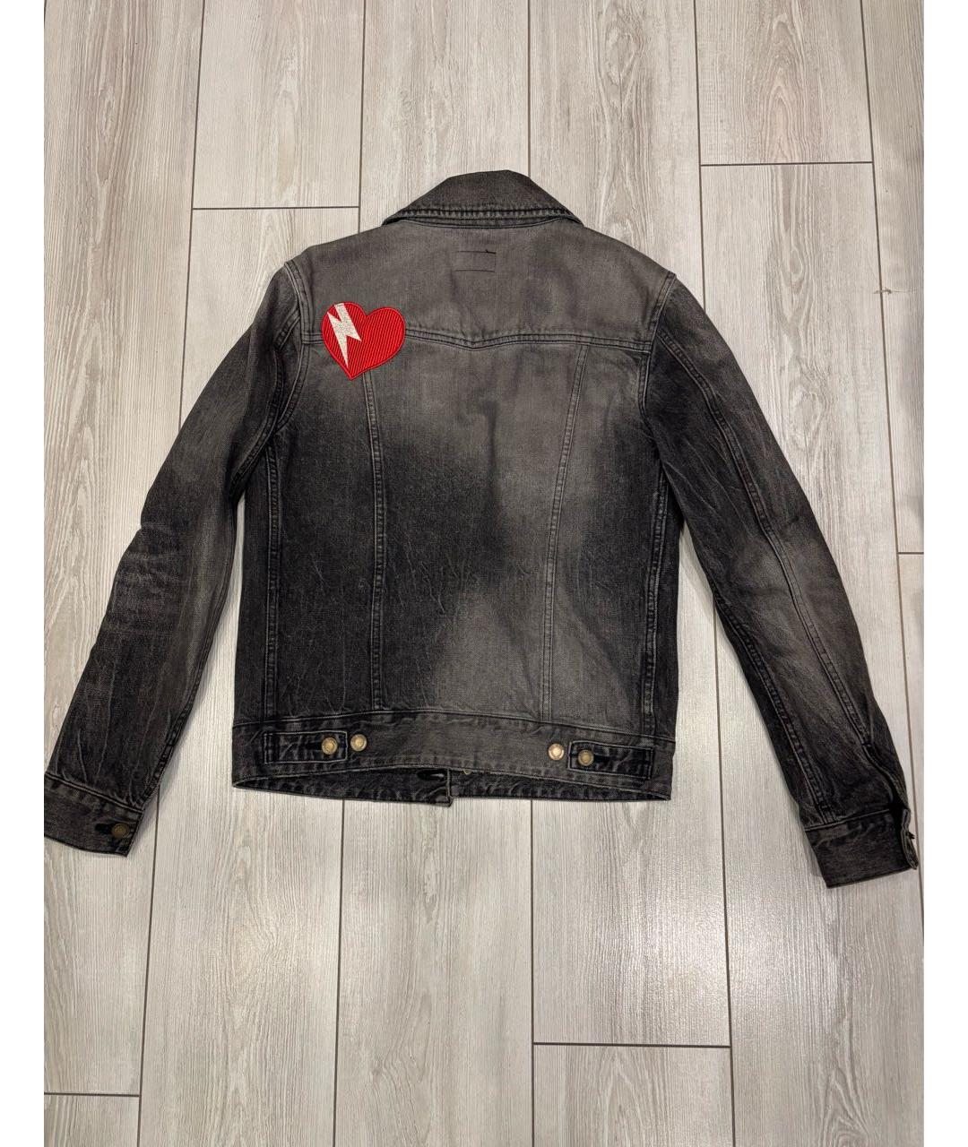 SAINT LAURENT Серая деним куртка, фото 2