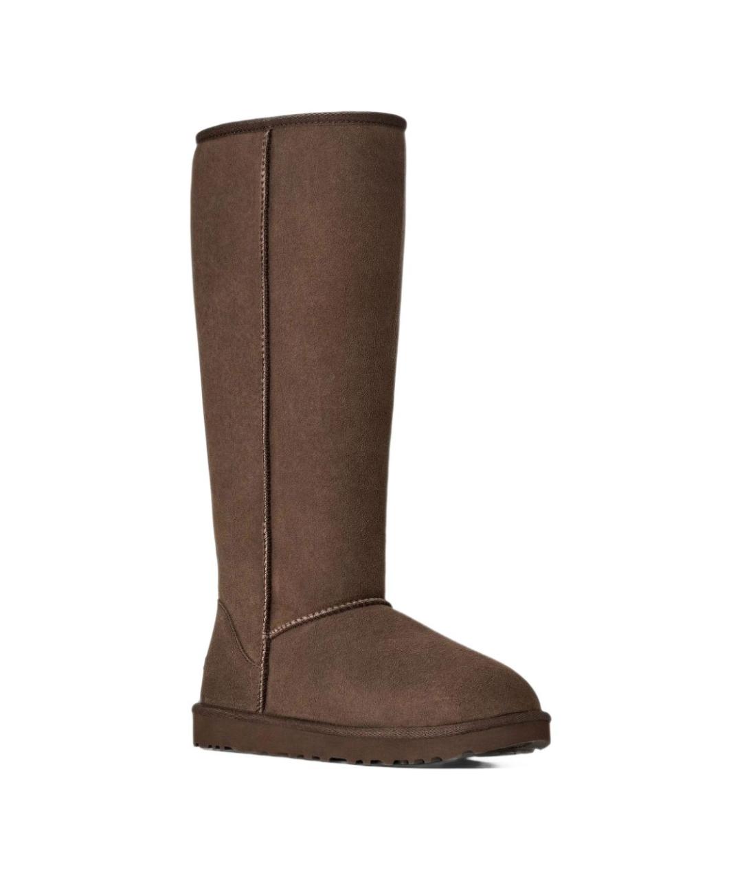 UGG Коричневые замшевые сапоги, фото 3