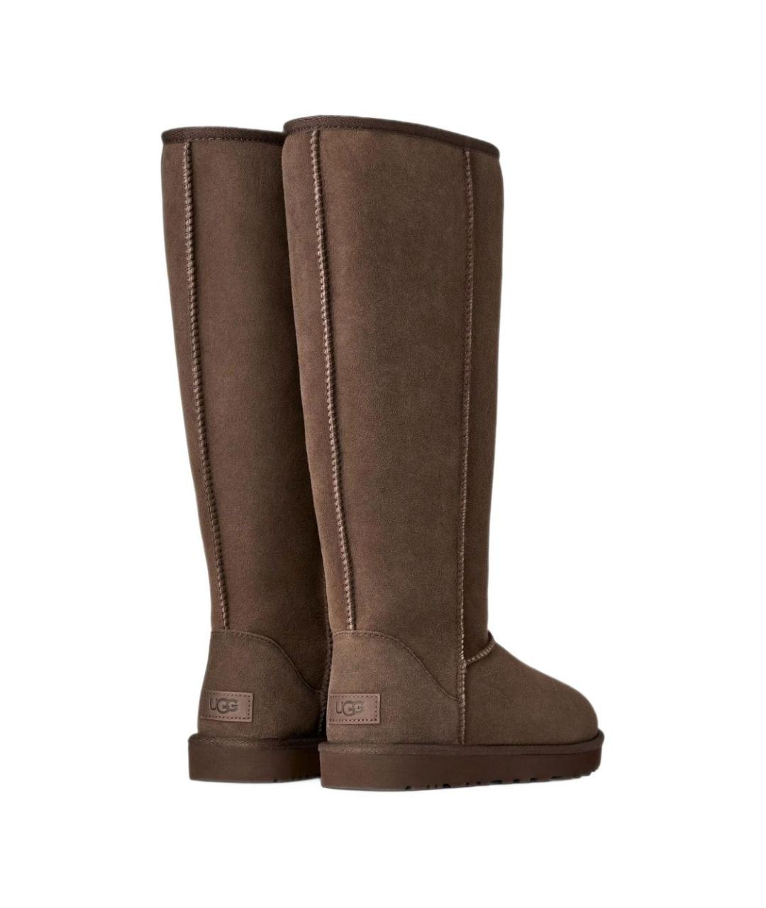 UGG Коричневые замшевые сапоги, фото 2