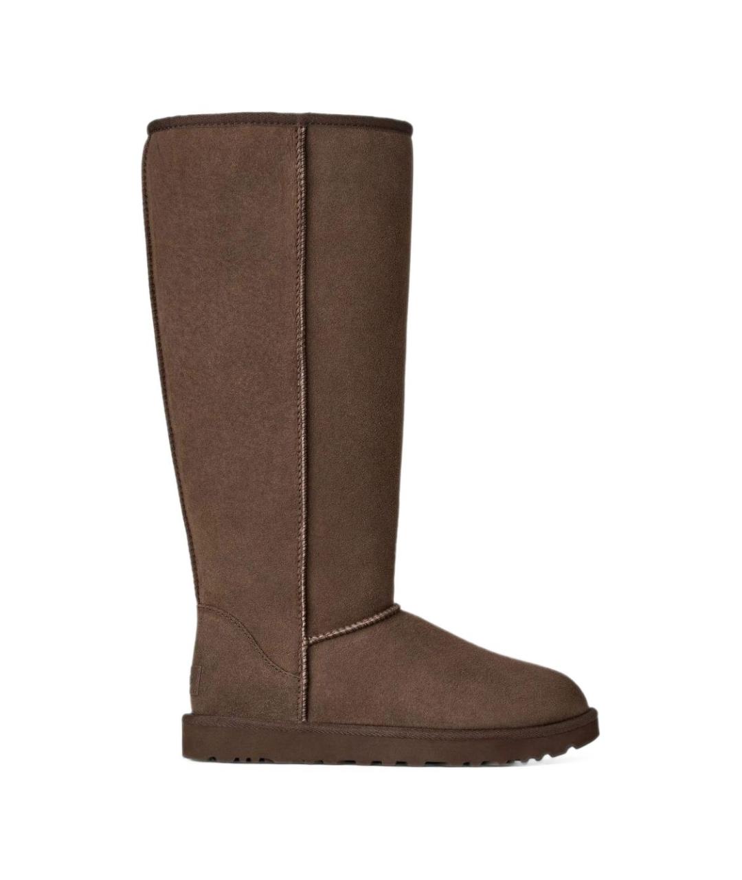 UGG Коричневые замшевые сапоги, фото 5