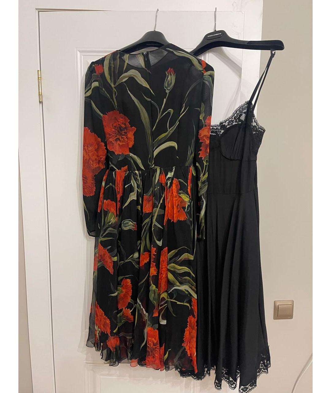 DOLCE&GABBANA Черное шелковое вечернее платье, фото 2
