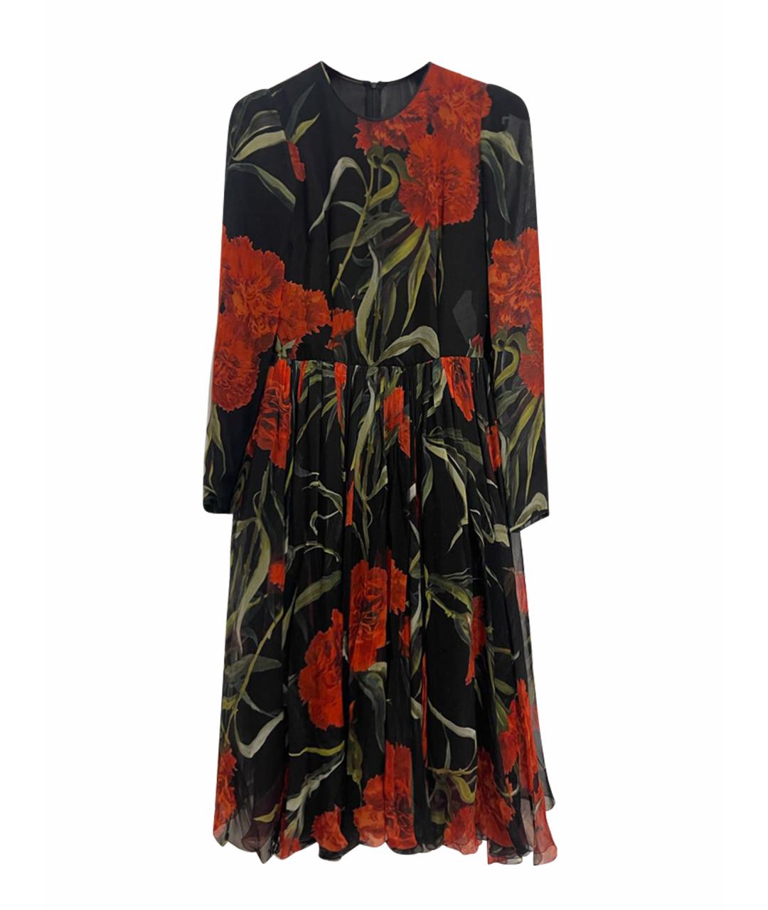 DOLCE&GABBANA Черное шелковое вечернее платье, фото 1