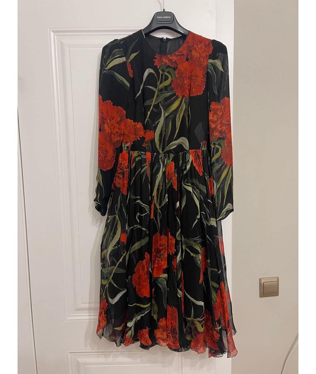 DOLCE&GABBANA Черное шелковое вечернее платье, фото 5