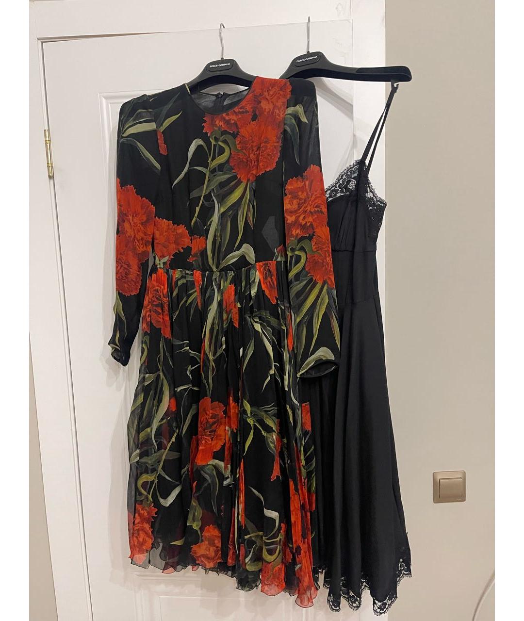 DOLCE&GABBANA Черное шелковое вечернее платье, фото 4