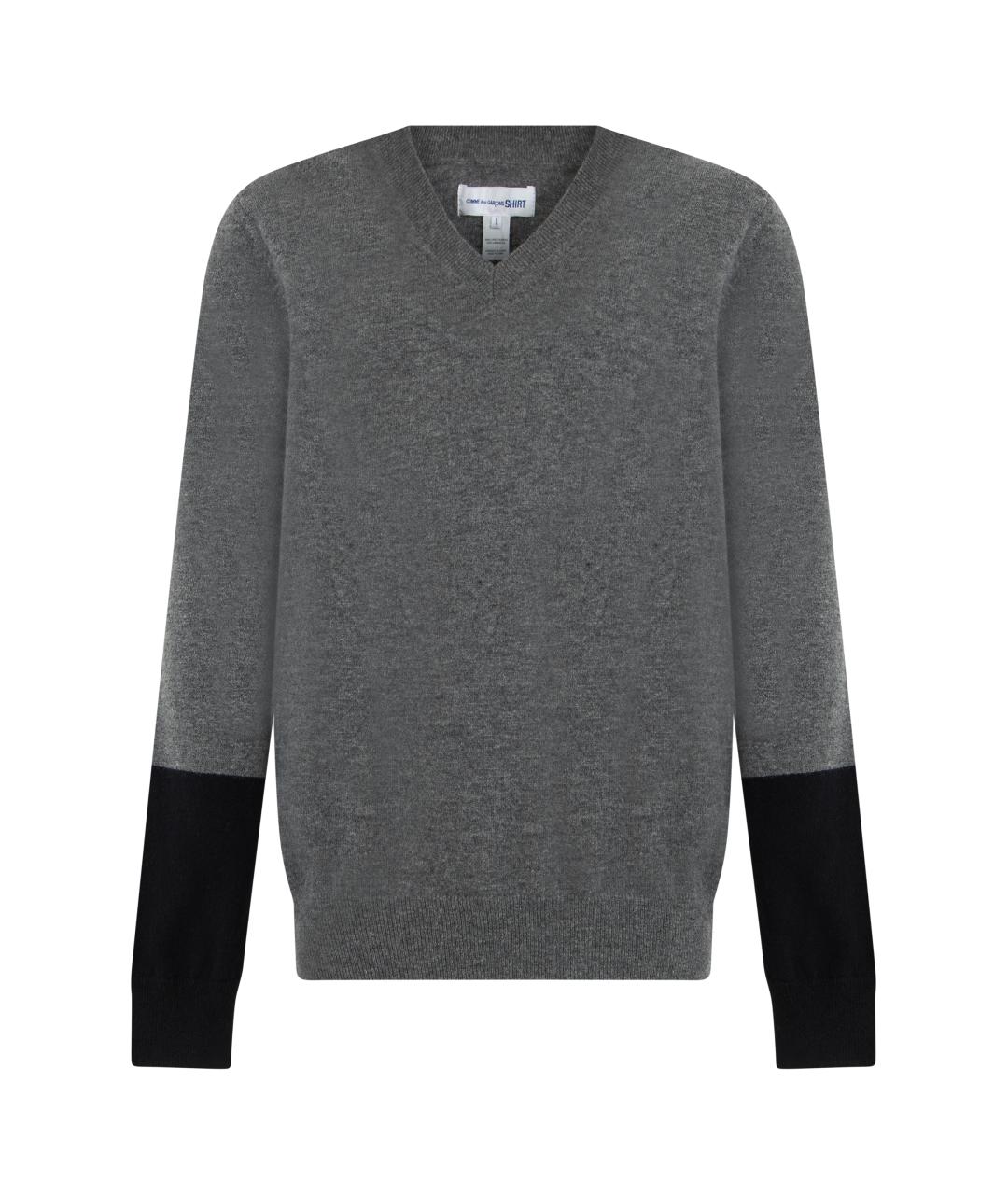 COMME DES GARÇONS SHIRT Серый шерстяной джемпер / свитер, фото 1