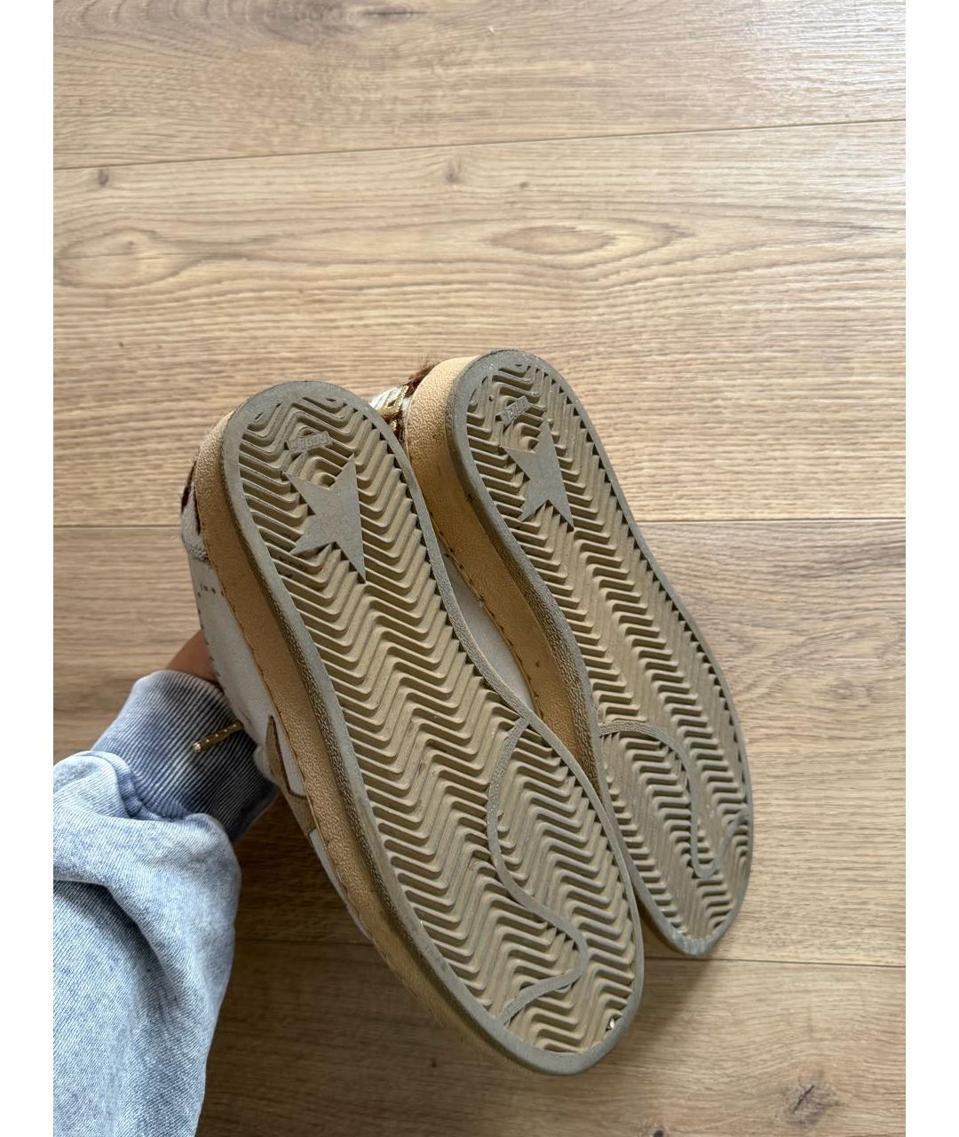 GOLDEN GOOSE Белые кожаные кеды, фото 4