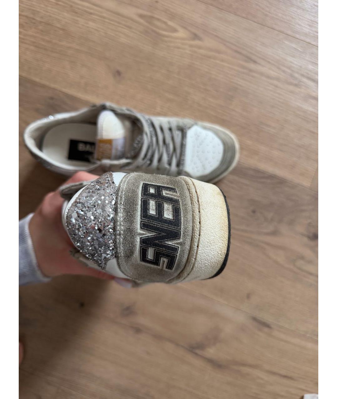 GOLDEN GOOSE Белые кожаные кеды, фото 4