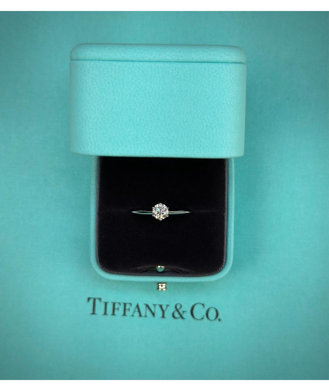 TIFFANY&CO Серебряное платиновое кольцо, фото 2