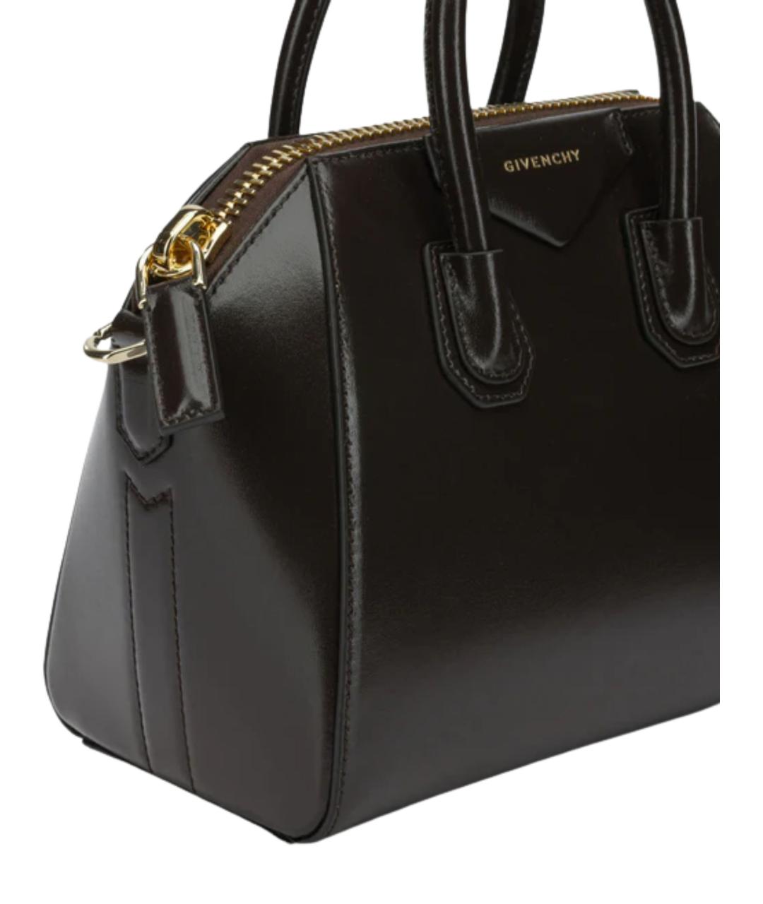 GIVENCHY Коричневая кожаная сумка тоут, фото 4