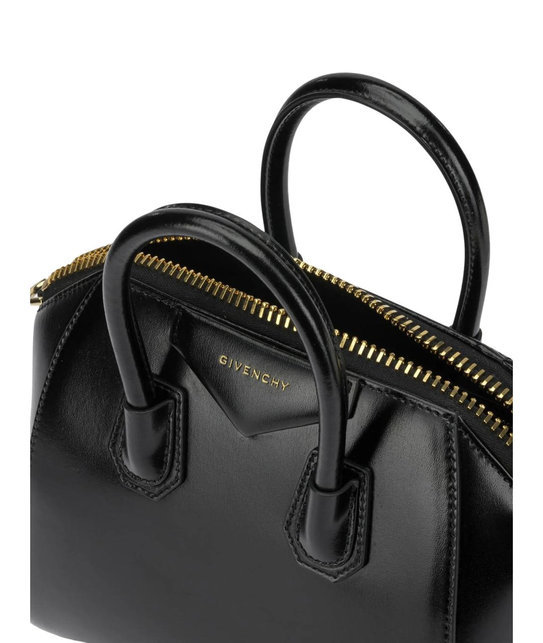 GIVENCHY Черная кожаная сумка тоут, фото 5