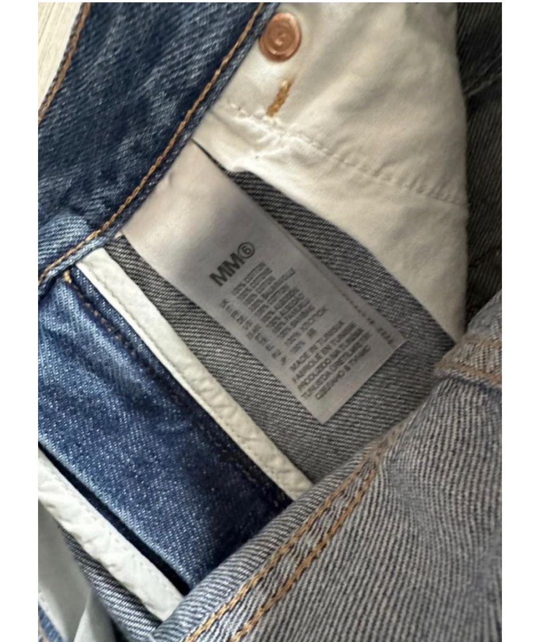 MM6 MAISON MARGIELA Темно-синие хлопковые детские джинсы, фото 3