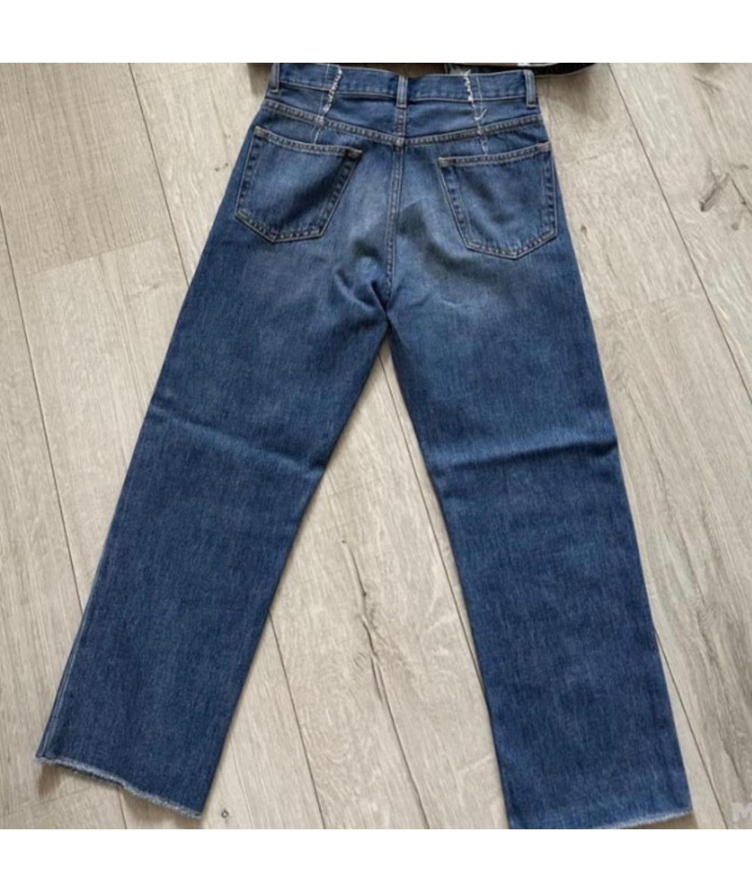 MM6 MAISON MARGIELA Темно-синие хлопковые детские джинсы, фото 2