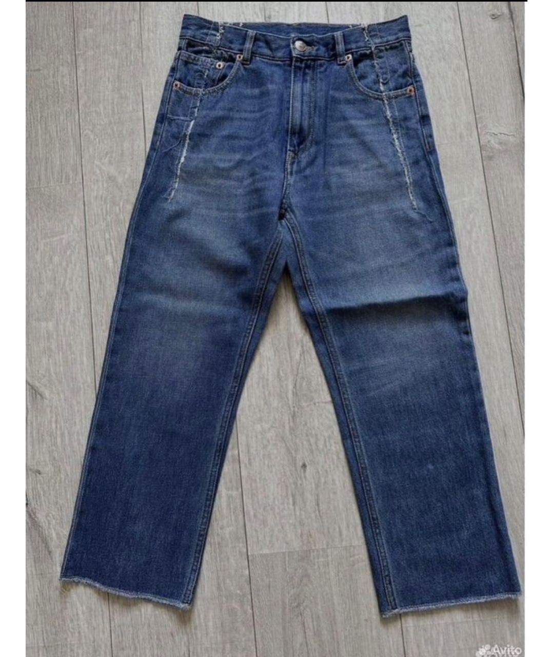 MM6 MAISON MARGIELA Темно-синие хлопковые детские джинсы, фото 5