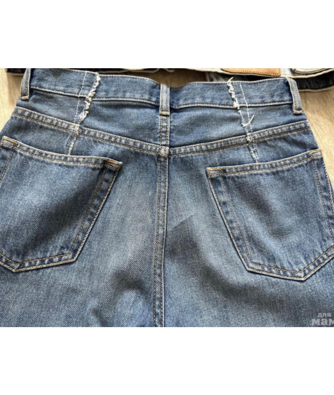 MM6 MAISON MARGIELA Темно-синие хлопковые детские джинсы, фото 4