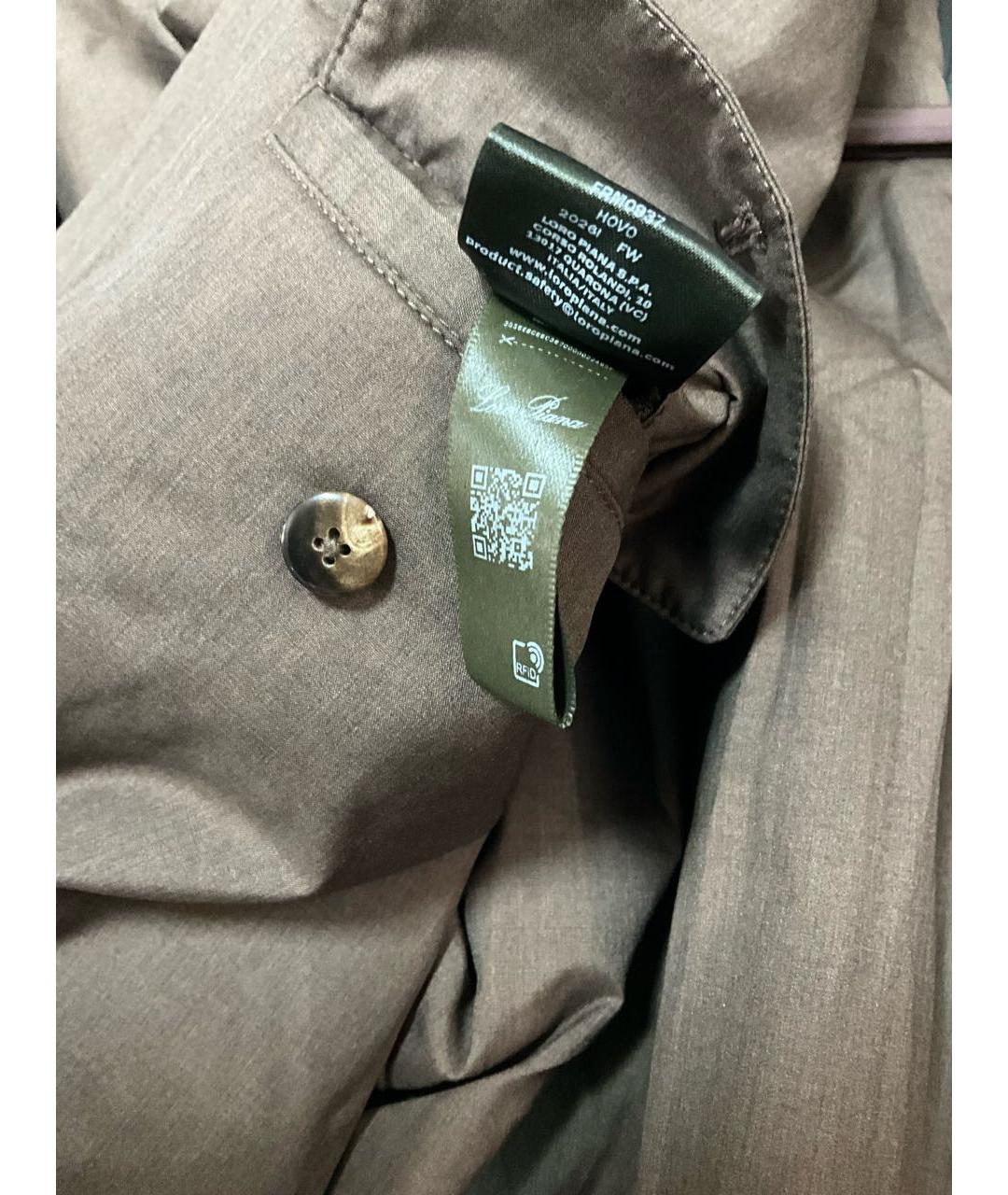 LORO PIANA Коричневая шерстяная куртка, фото 8
