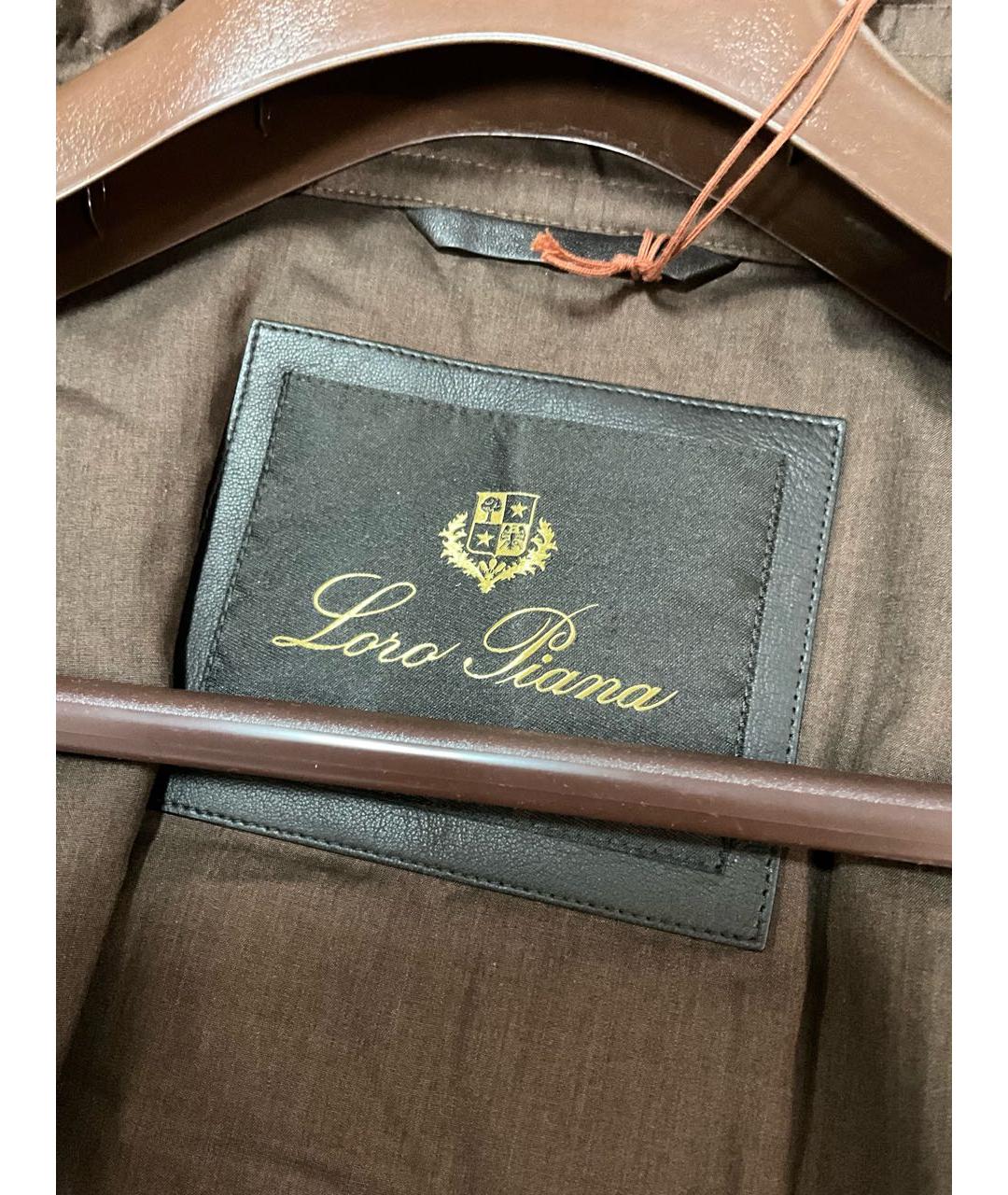 LORO PIANA Коричневая шерстяная куртка, фото 7