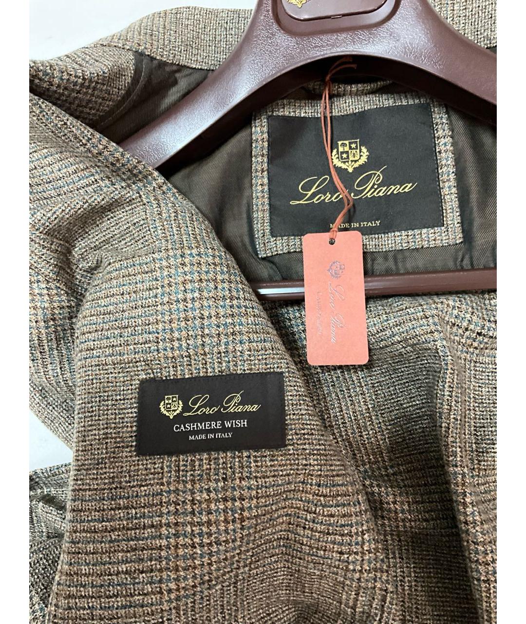 LORO PIANA Бежевая шерстяная кэжуал рубашка, фото 5