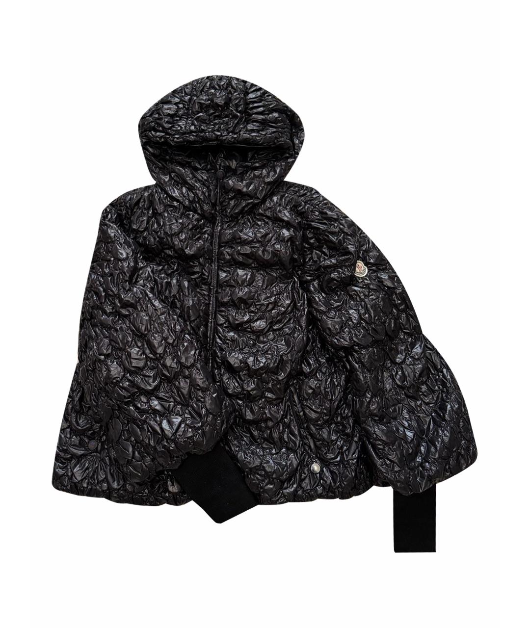 MONCLER Черная нейлоновая куртка, фото 1
