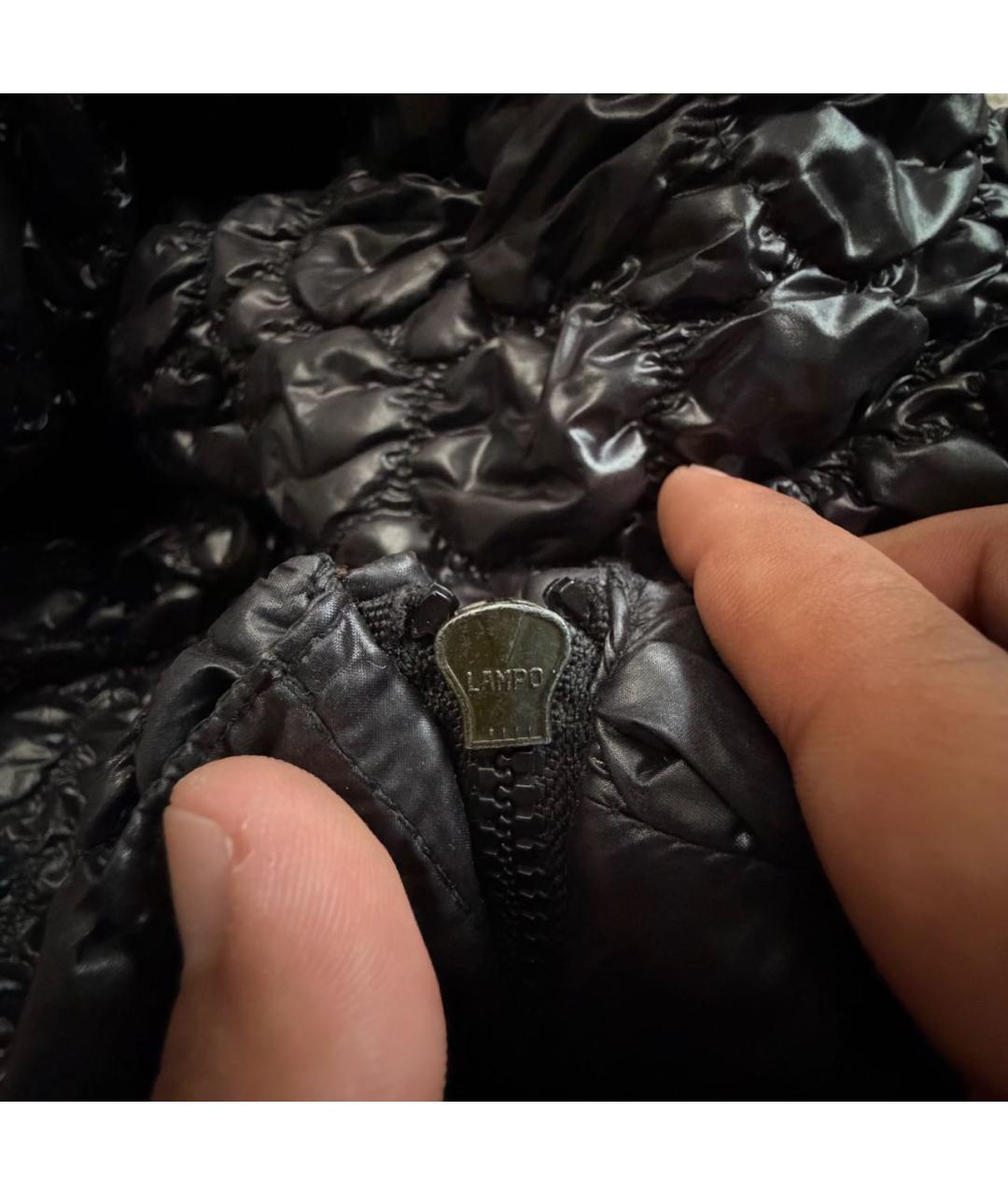 MONCLER Черная нейлоновая куртка, фото 6