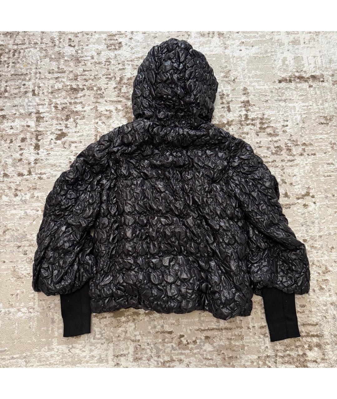 MONCLER Черная нейлоновая куртка, фото 2