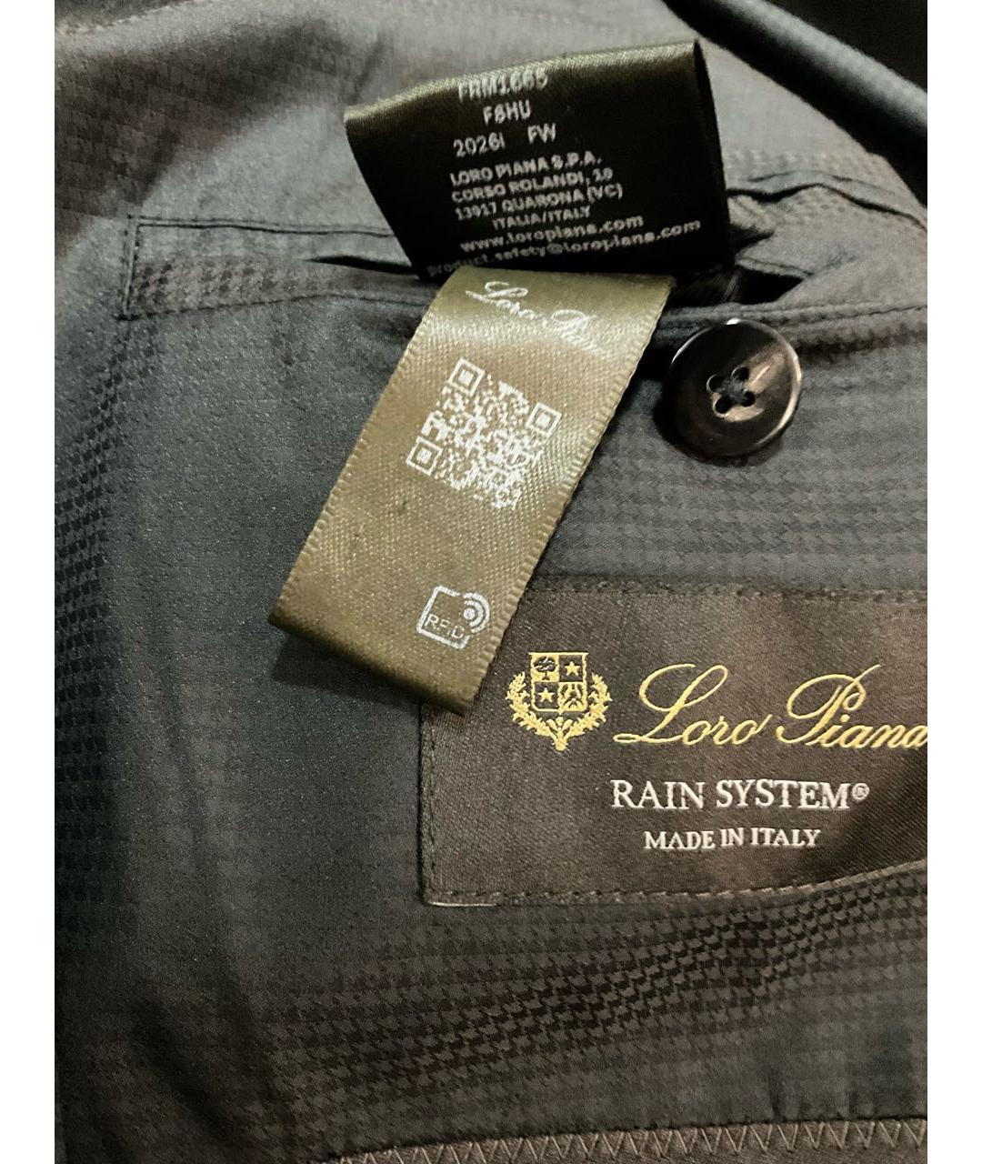 LORO PIANA Черная нейлоновая куртка, фото 8