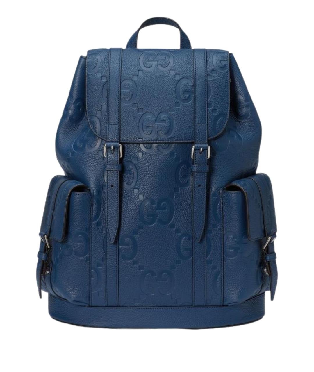 GUCCI Синий кожаный рюкзак, фото 1