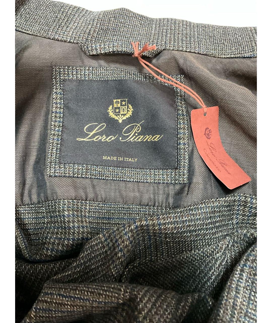 LORO PIANA Хаки шерстяная кэжуал рубашка, фото 7